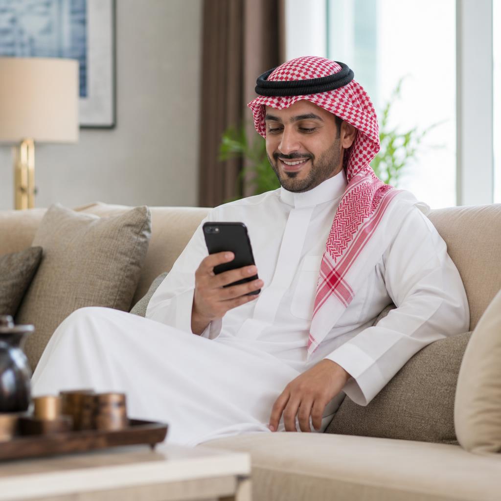 عميل سعودي يستخدم MYLON